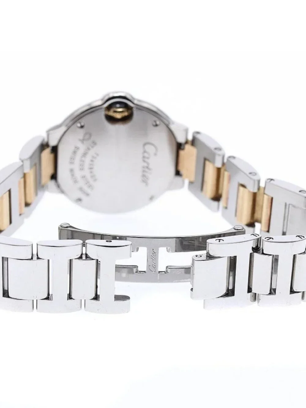 CARTIER Baron blue SM W69007Z3 Silver Dial Quartz Ladies Watch_966206